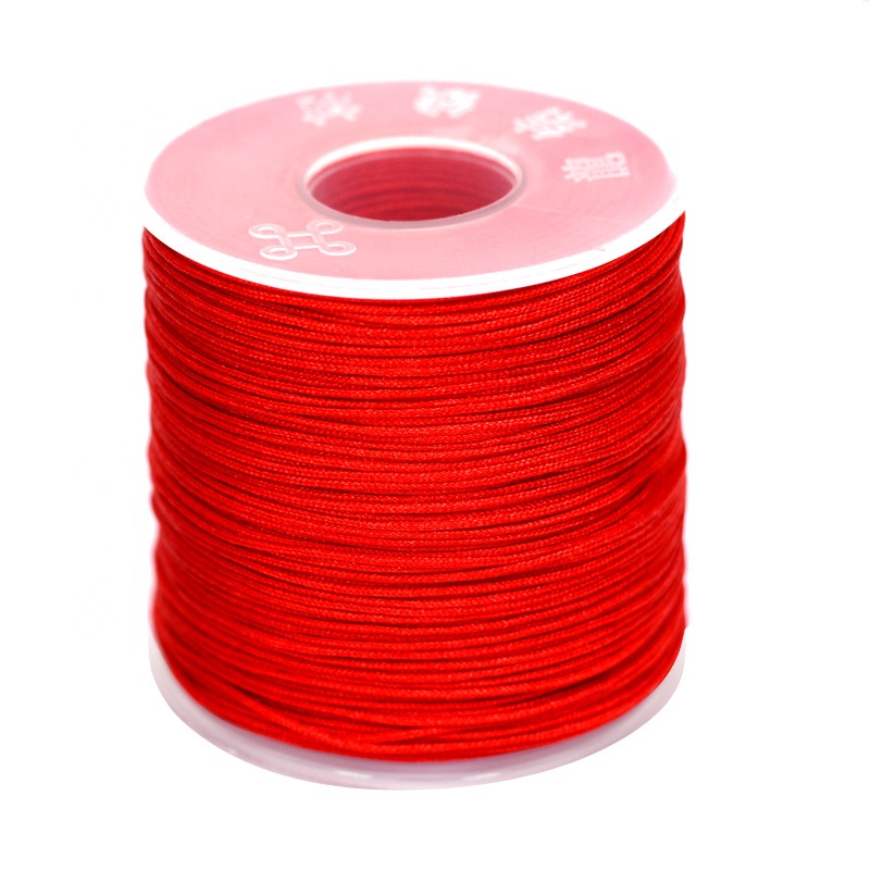 Оптовая продажа ювелирных изделий веревка Diy ручной браслет веревка Lucky Weave красная веревка 0,8 мм 80 цветов