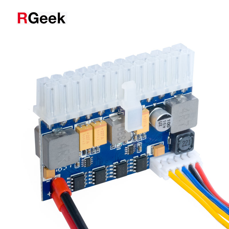 RGeek DC 19 в 24pin 200 Вт Micro Питание Пико PSU переключатель добыча мини ITX ATX PC питание