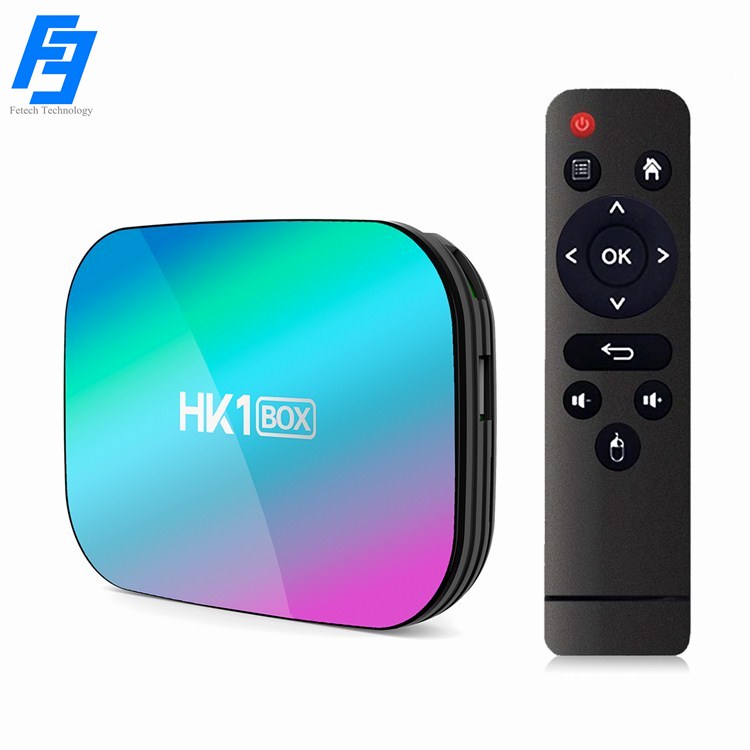 Android 9,0 TV Box HK1 коробка, 4 Гб оперативной памяти, 32 ГБ ROM S905X3 64-разрядный четырехъядерный 2,4G/5G двухдиапазонный Wi-Fi Smart TV BOX 3D HD 8K 4K H.265