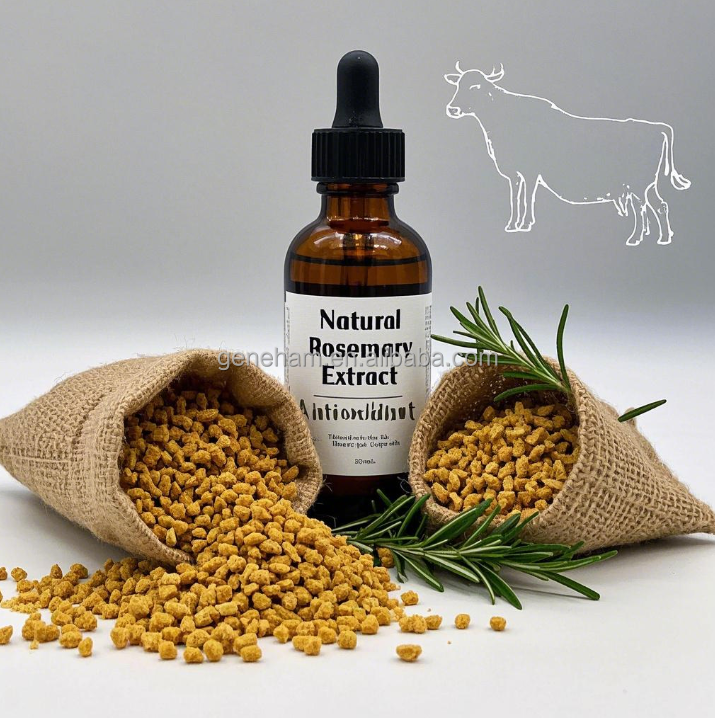 Organic Rosemary Oil Extract Natural Antioxidant for Poultry Enhancing Health and Stability in Animal Feed