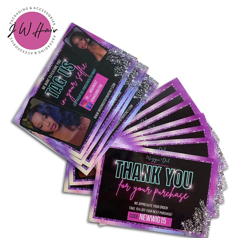 Custom Private LOGO Thank You Cards Business Cards For Wedding And Birthday