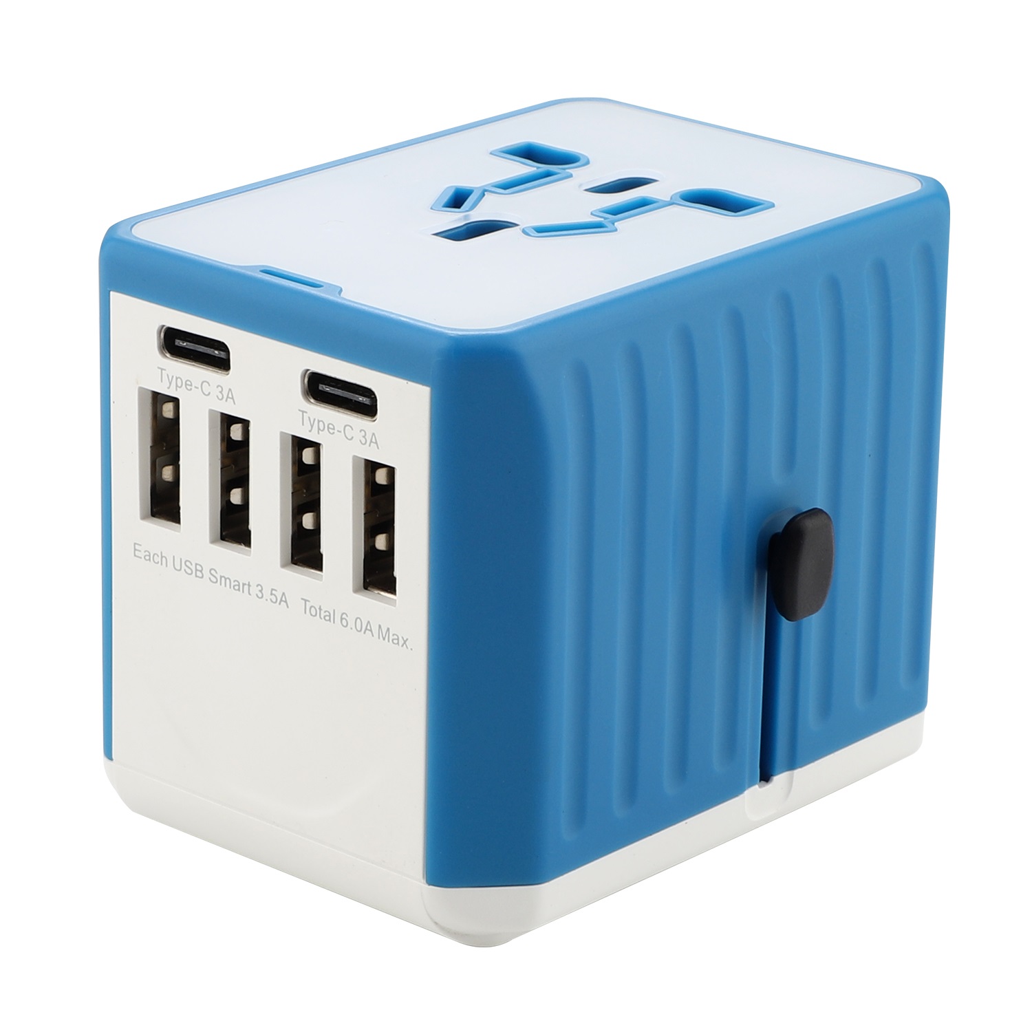 Изготовленный На Заказ тонкий смарт международной 30w samsung Универсальный 4 usb ac дорожное сетевое зарядное Мобильный телефон зарядное устройство адаптер с 4USB + 2Type-C