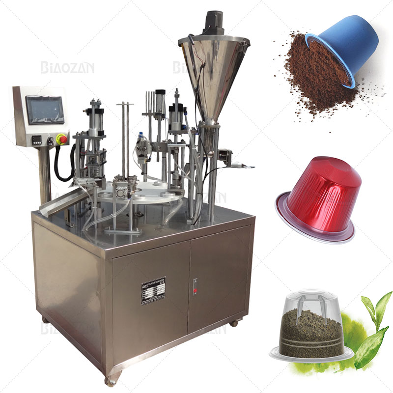 Competitive Price Rotary Type Kcup Nespresso Coffee Capsules Filling Machine