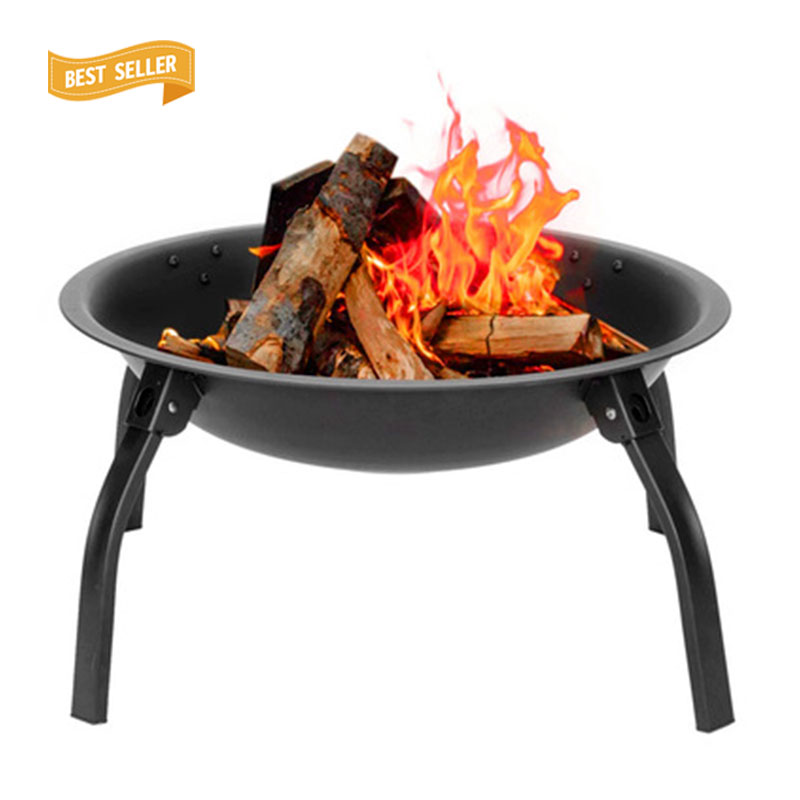 Black Round Feuerstelle Bbq Grills Garden Outdoor Furniture Wood Burner Kits Patio Heater Fire Pit For Camping