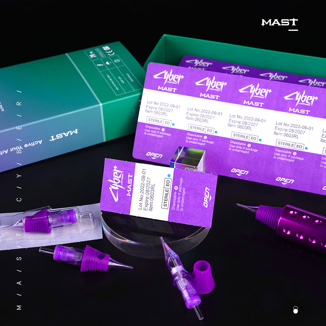 Mast Cyber Disposable Tattoo Permanent Needle Tips Tattoo Cartridge Needle Box Of 20