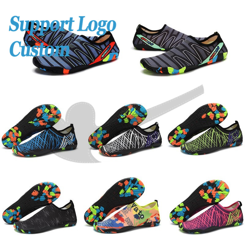 Big SizeCustom Sneakers Men Women Barefoot Beach Water Shoes Lovers Outdoor Fishing Swimming Bicycle Quick-Drying Aqua