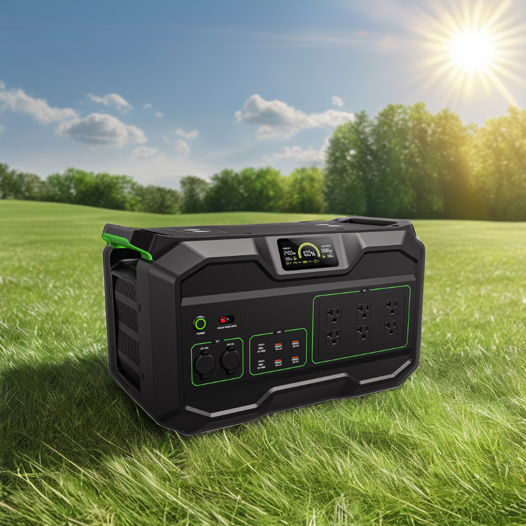 Portable Outdoor 52Ah 48V 1200W 2496Wh Rechargeable Emergency Camping Solar Energy Generator Power Station