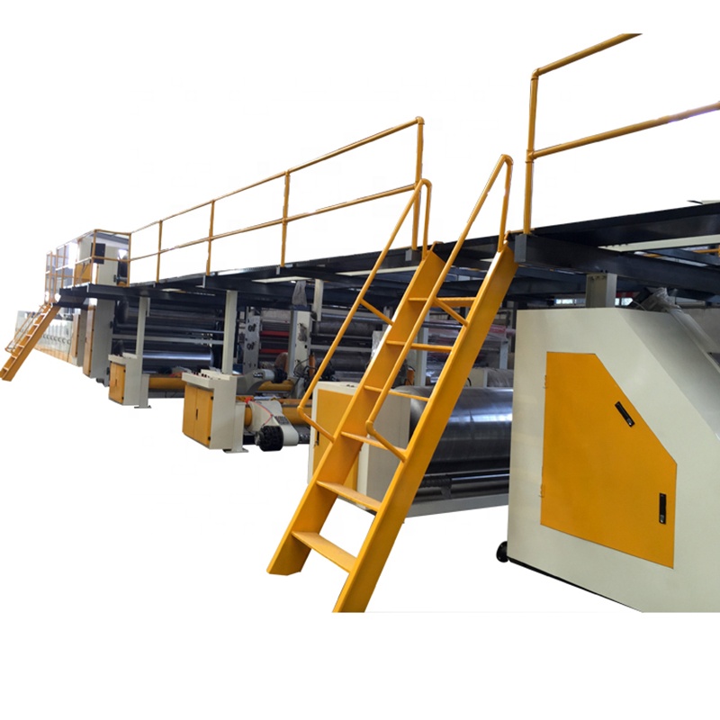 Fully automatic 3 5 7 ply corrugated cardboard production line carton packaging machine