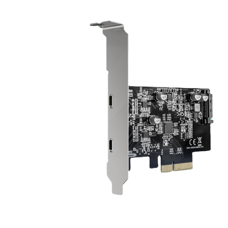 PCI-E to dual Type-C Expansion Card,2-Port 10Gbps High-Speed Dual TypeC 3.1 Interface Adapter Card asm1142 chipset
