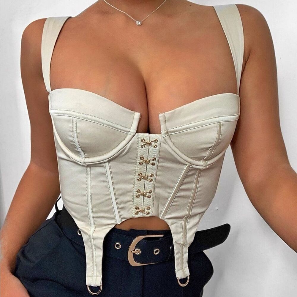 Wholesaler youbor good quality women summer top crop skinny party club pu basic crop top women