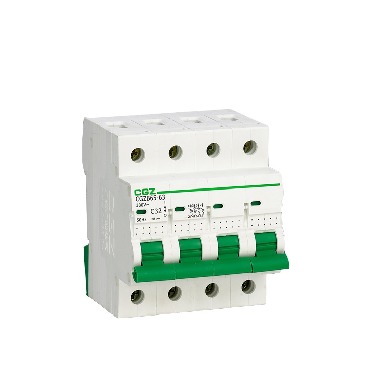 Circuit breaker mcb 6ka 4p 6a 10a 16a 20a 32a 40a 50a 63a overload short-circuit protector mini circuit breaker