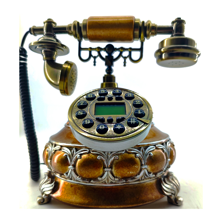 Promotional Wooden Telephone Elegant Design Durable Bedroom Furniture Table Phone