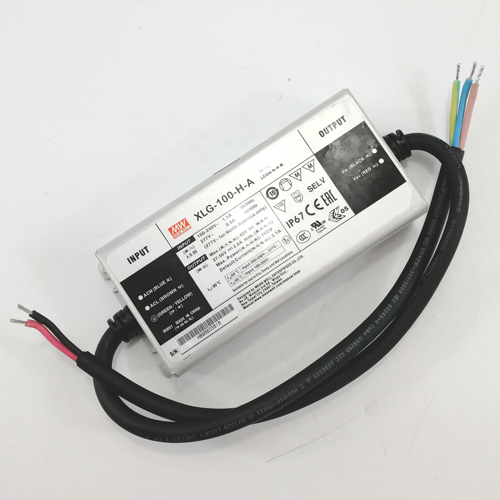 Светодиодный драйвер Meanwell XLG-100-H-A 100w 2100mA