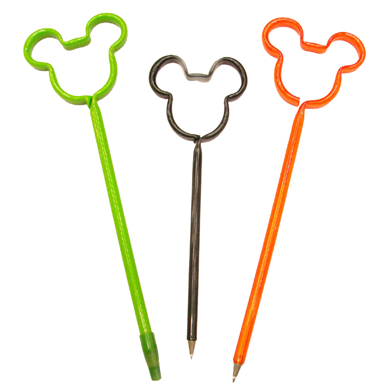 Cute Mickey shaped ballpoint pen with custom logo