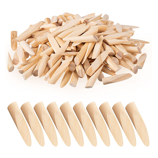 50pcs 9.5mm Solid Wood Pocket Hole Plugs Wood Pine for Pocket Hole Jig Woodworking Tool