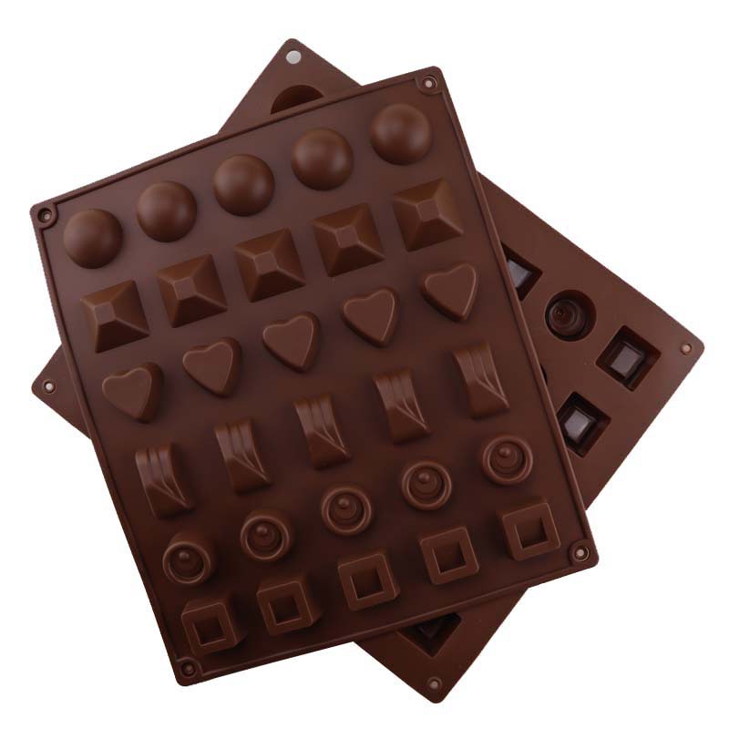30 holes Food Grade Silicone Chocolate Molds Candy Mold Baking Mold for Jelly Snack Pot Chocolate Gummy Gummies