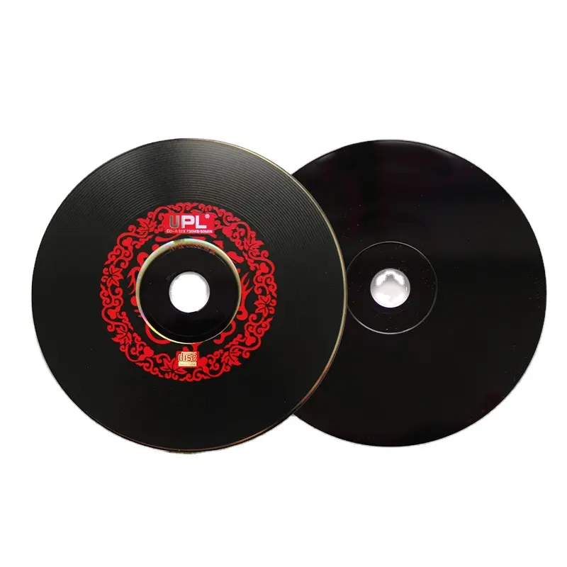 Hot selling black inkjet printable cd car music cd player wheel shaped cd disk