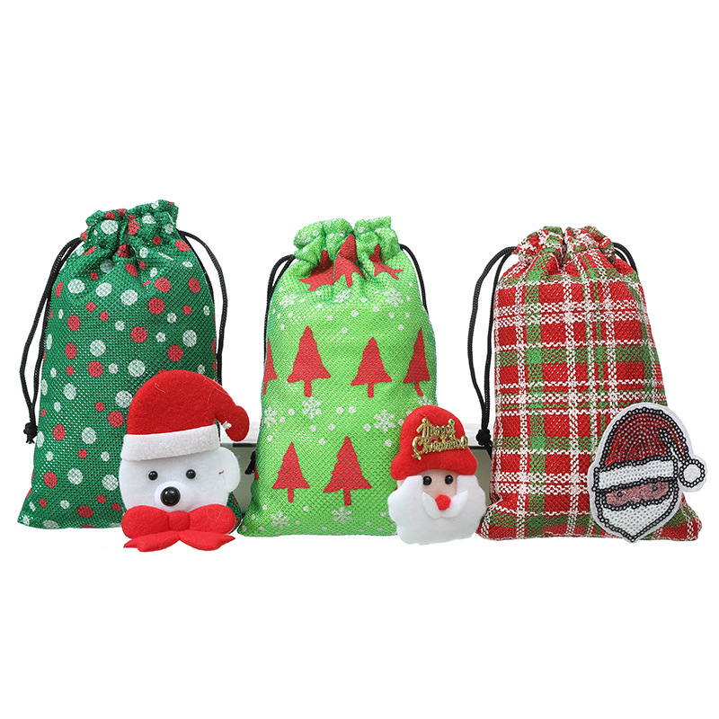 Christmas Tree Christmas Gift Bags Santa Claus Gift Bags Xmas Candy Bag Christmas Party Supplies Home Decoration