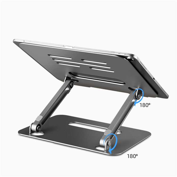 Aluminum Alloy Foldable Bracket for Universal Size for Laptop and Tablet Up To 12.9 inches