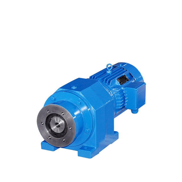 R series helical extruder type gearbox with output flange