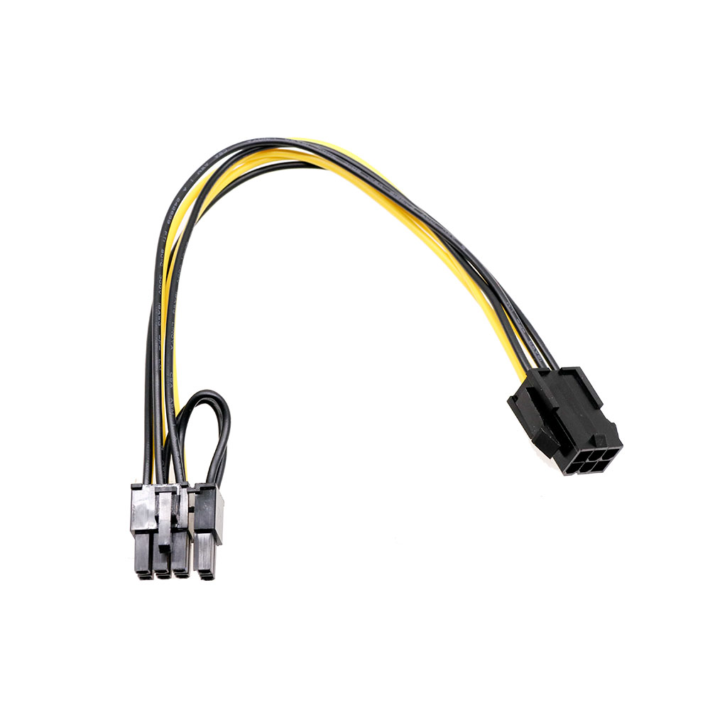 6Pin до 6 + 2Pin PCI Express кабель адаптер видео карта кабель конвертер питания кабель 23 см