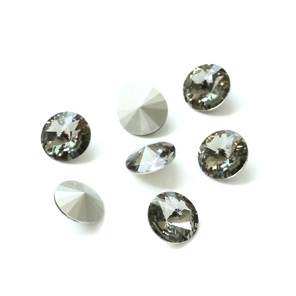 12mm rivoli crystal stones wholesale for jewelry making