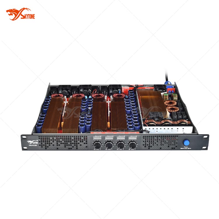 HQ4018 цифровой 4x1800 Вт 1U dj Профессиональный усилитель мощности