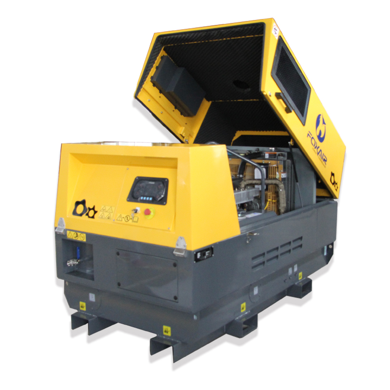 185CFM Diesel Screw Air Compressor pressure 10bar,air delivery 5m3/min
