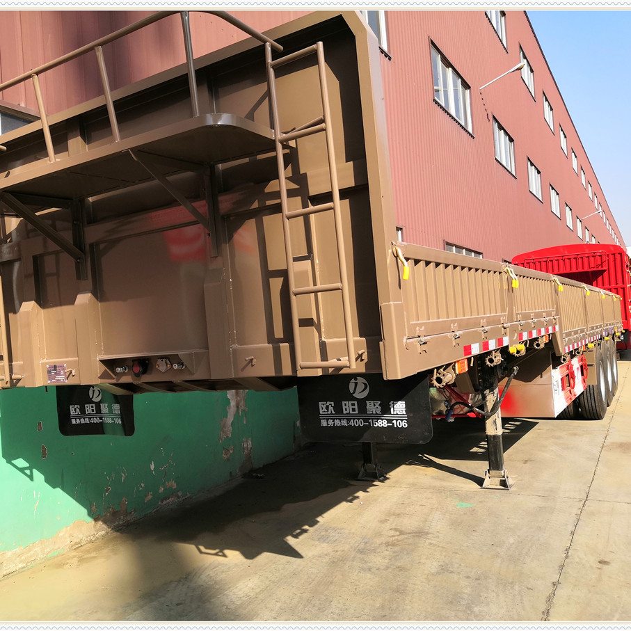 OYJD Trailers new arrival export thicken sidewall with 12 twist locks body trailer use roll steels cements transport for sale