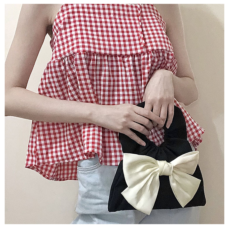 2021 Autumn New Cut Cloud Fold Bowknot Top Handbag Parent-child Hand Bag