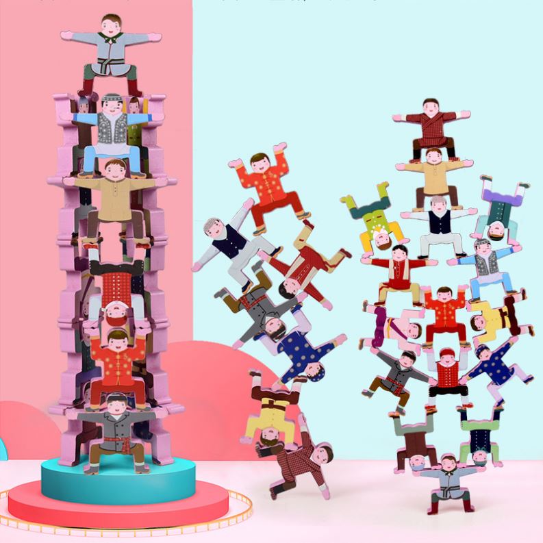 Children's Toy 3+ Years Old Hercules Building Blocks Stacking High Early Education Game Children's Educational Balance Toy