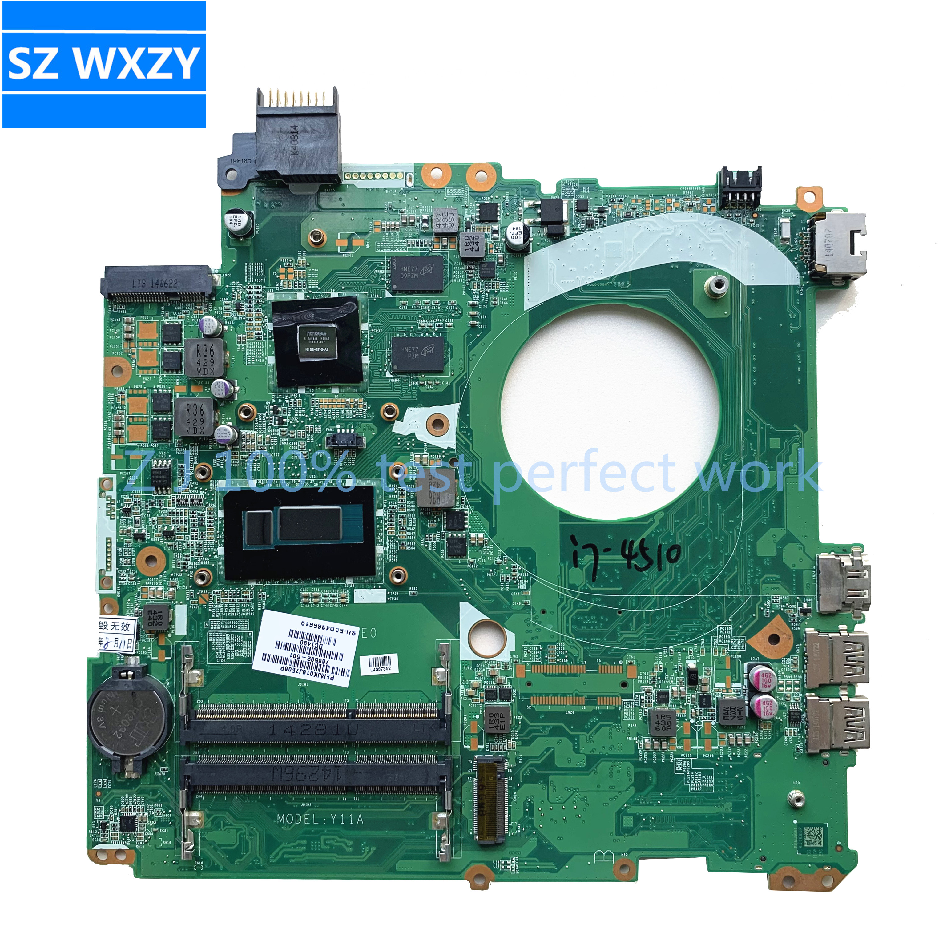 For HP 15-P 15-K Series Laptop Motherboard 766592-501 766592-001 With i7-4510U CPU 840M 2GB GPU DAY11AMB6E0 100%Tested Fast Ship