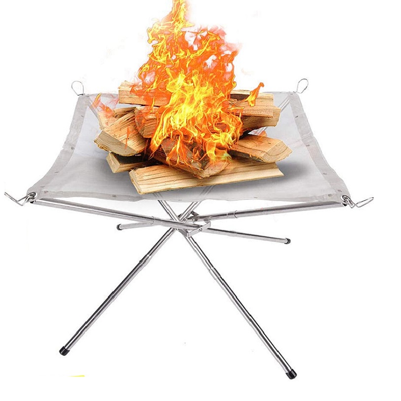 FEISTEL New products portable foldable Firewood Burning Stand outdoor camping fire pit grill