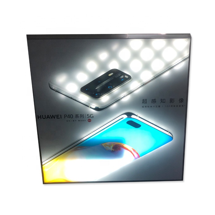 Flashing Programmable LED Fabric Light Box Animation Effect Signboard for Picture Show