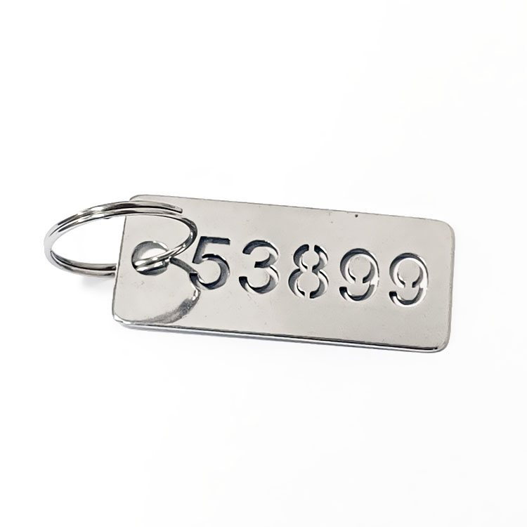 High temperature stainless steel metal number hollow number custom marking brand hotel housing digital sticker design