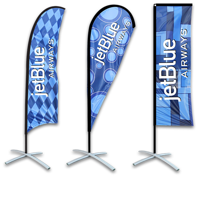Cheap hot style custom polyester outdoor party wholesale beach feather flag