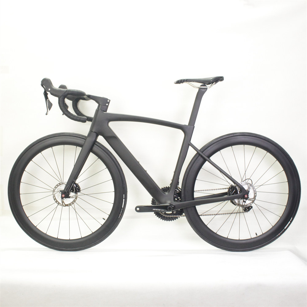 WINOW 2022 new model carbon complete road bicycle full hidden cable road disc frame integrated handlebar with stem 700*28C bike