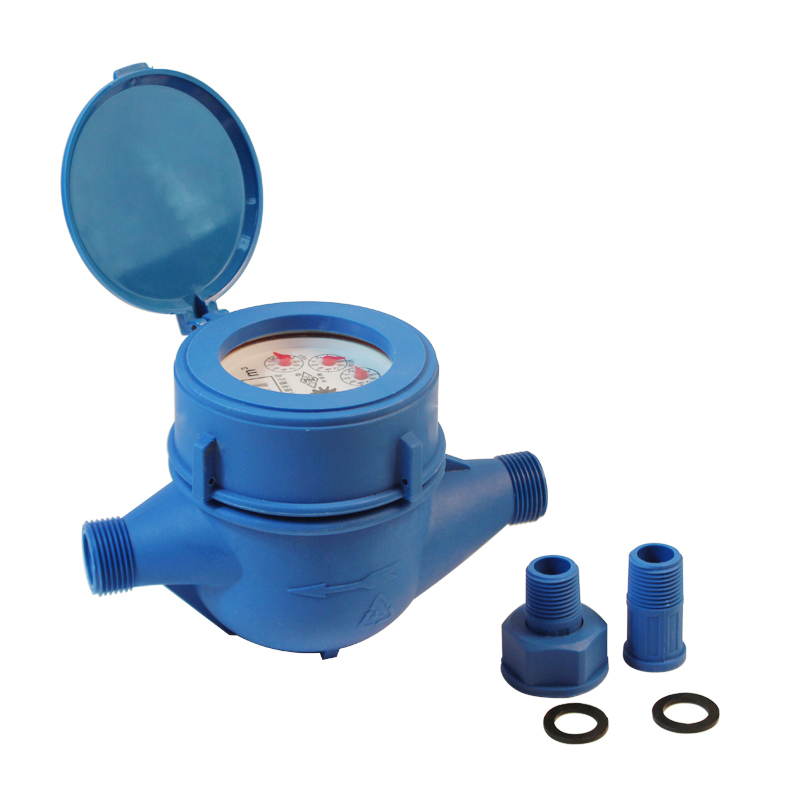 15mm 20mm multi jet class b plastic nylon body cheap water meter