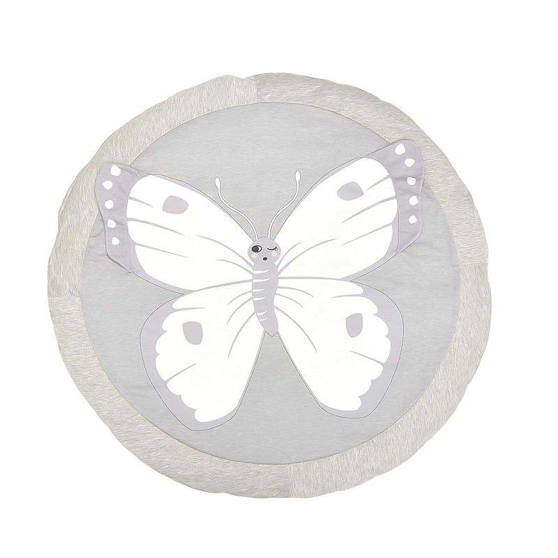 Cartoon Animal Butterfly Baby game mat Cotton outer layer Foldable soft Kids Creeping playmats