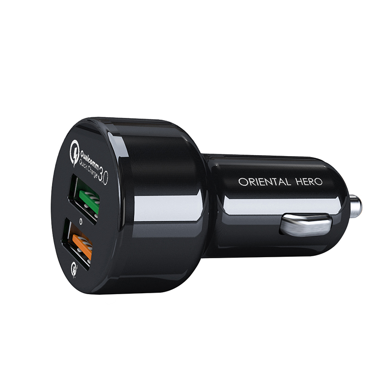 Продажа QC3.0 двойной USB-A быстрое зарядное устройство для автомобиля