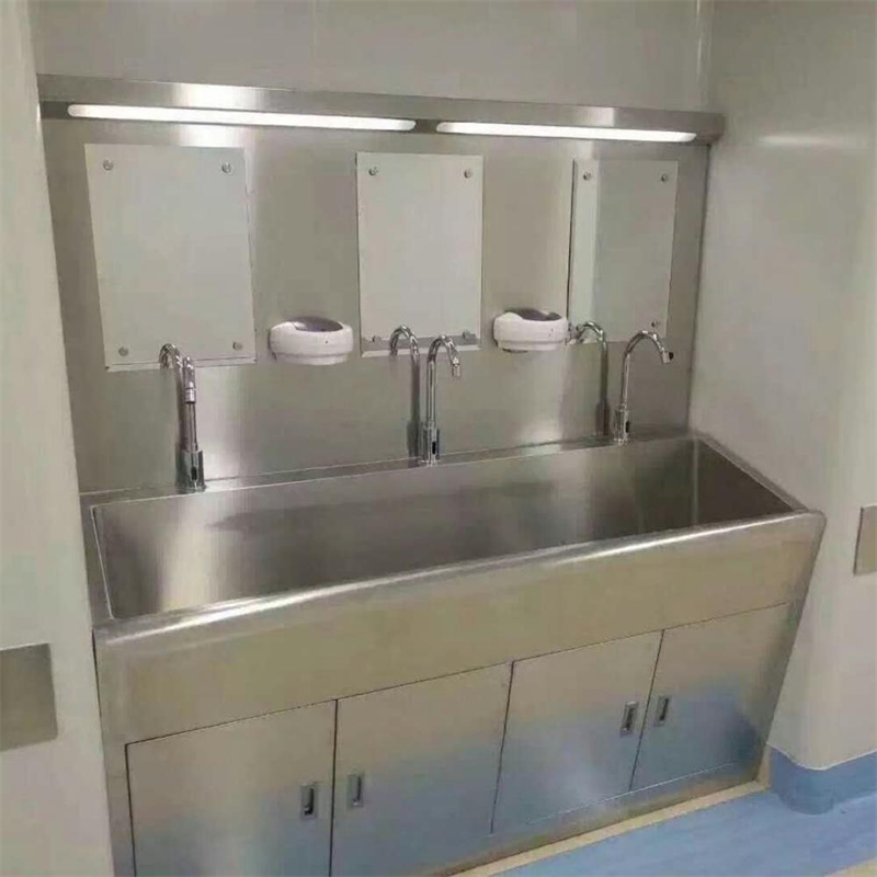 SUS 304 Auto-sensing medical washing sink of hospital furniture surgical soap sink