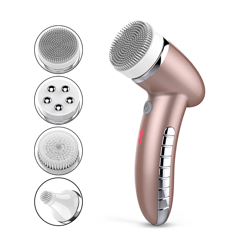 Facial Cleansing Brush 360 Degree Rotation Mini Face Cleaner Deep Pore Blackhead Cleaning Machine Electric Face Massage