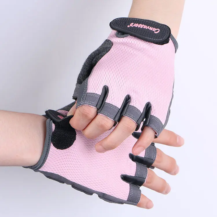 Half finger non-slip wrist protection bicycle gloves gym workout women dumbbell weight lifting gloves gym fitness
