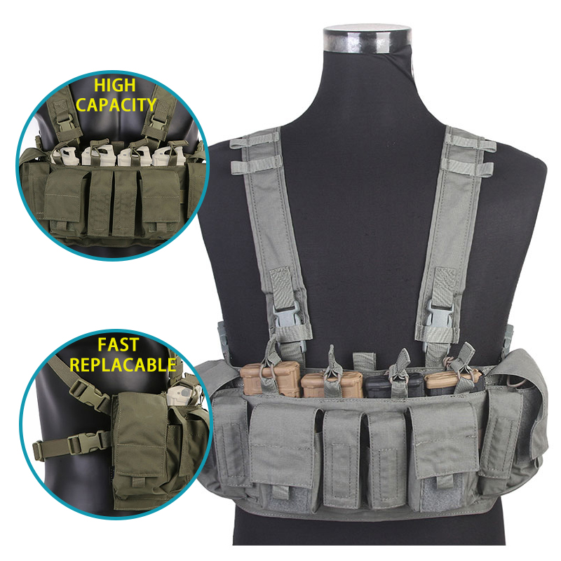 Emersongear уличная одежда Chicom микро нагрудная Установка Белый Официальный Инструмент Тактический АК нагрудная установка военный Мультитул жилет