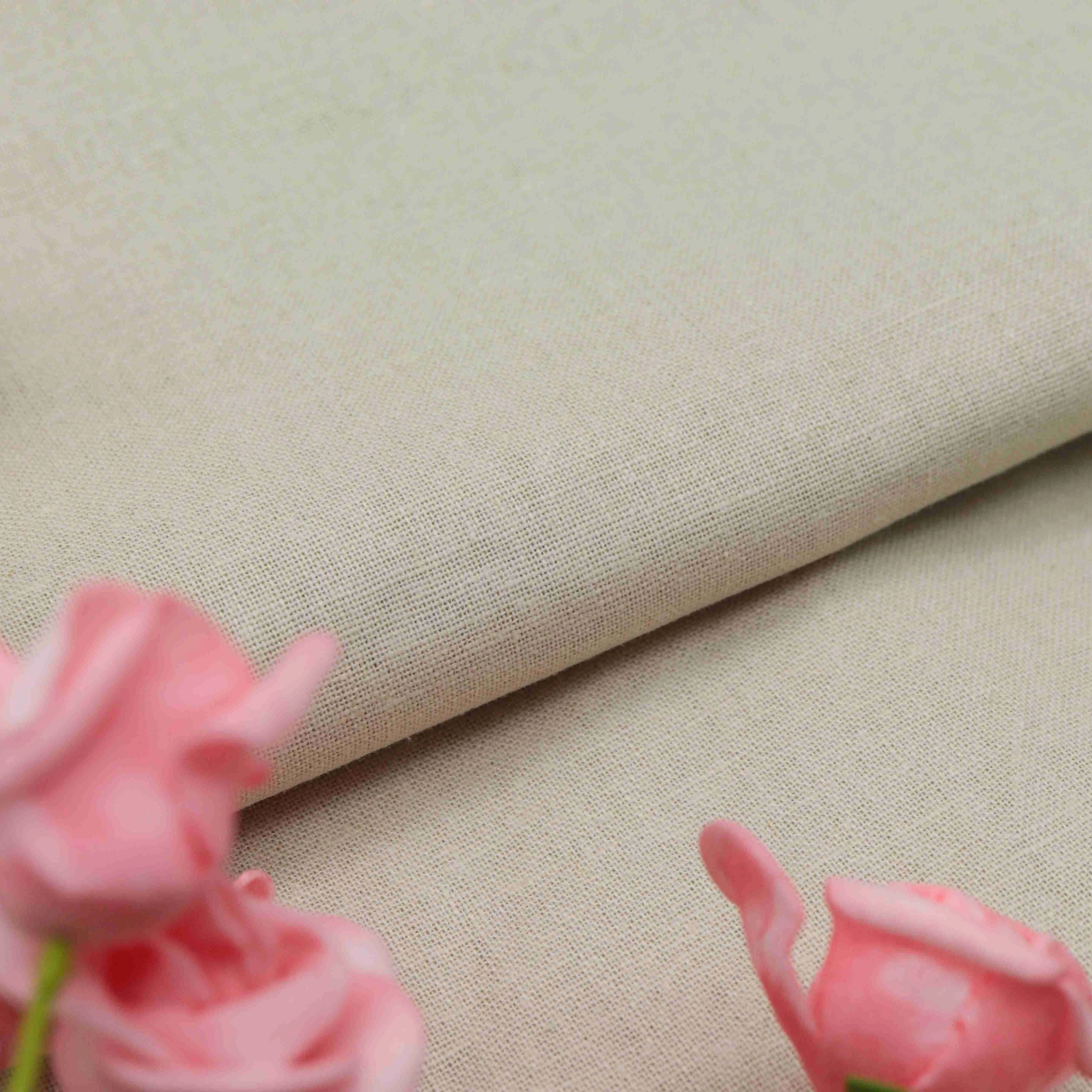 Awesome quality super soft custom linen cotton blended pillow upholstery linen cotton fabric for clothing