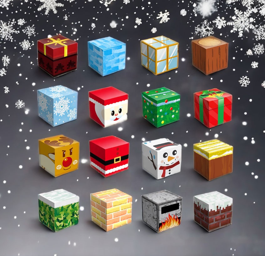 Christmas Gifts DIY STEM Educational Toy Creative Magnetic Cubes Magnetic Building Blocks for Kids
