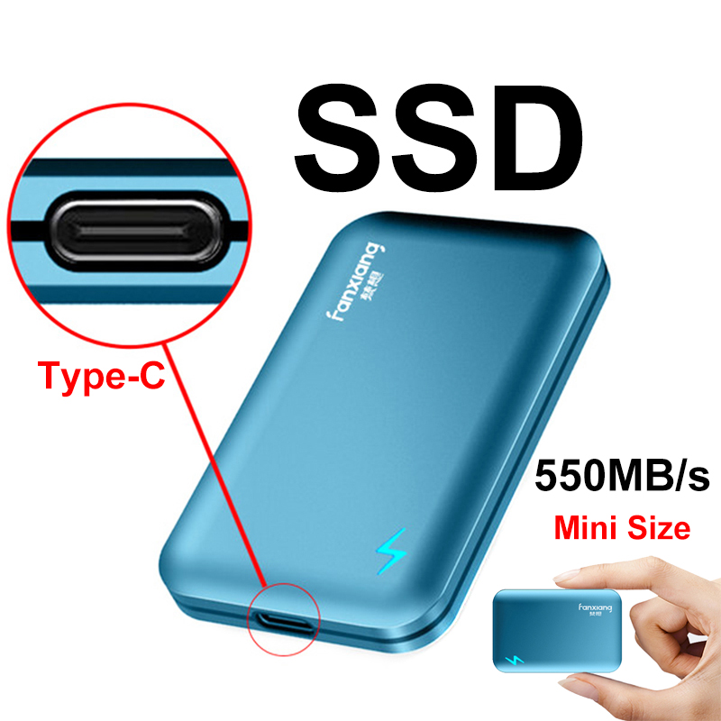 250 ГБ 500 Гб 200 500 Гб 1 ТБ 1 ТБ 2 ТБ 1T 2 T Type-c Портативный внешний SSD твердотельный жесткий диск внешний диск SSD