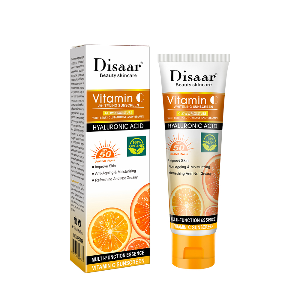 Солнцезащитный крем Disaar Spf 50 отбеливающий УФ-защитный крем с витамином C солнцезащитный крем для улицы
