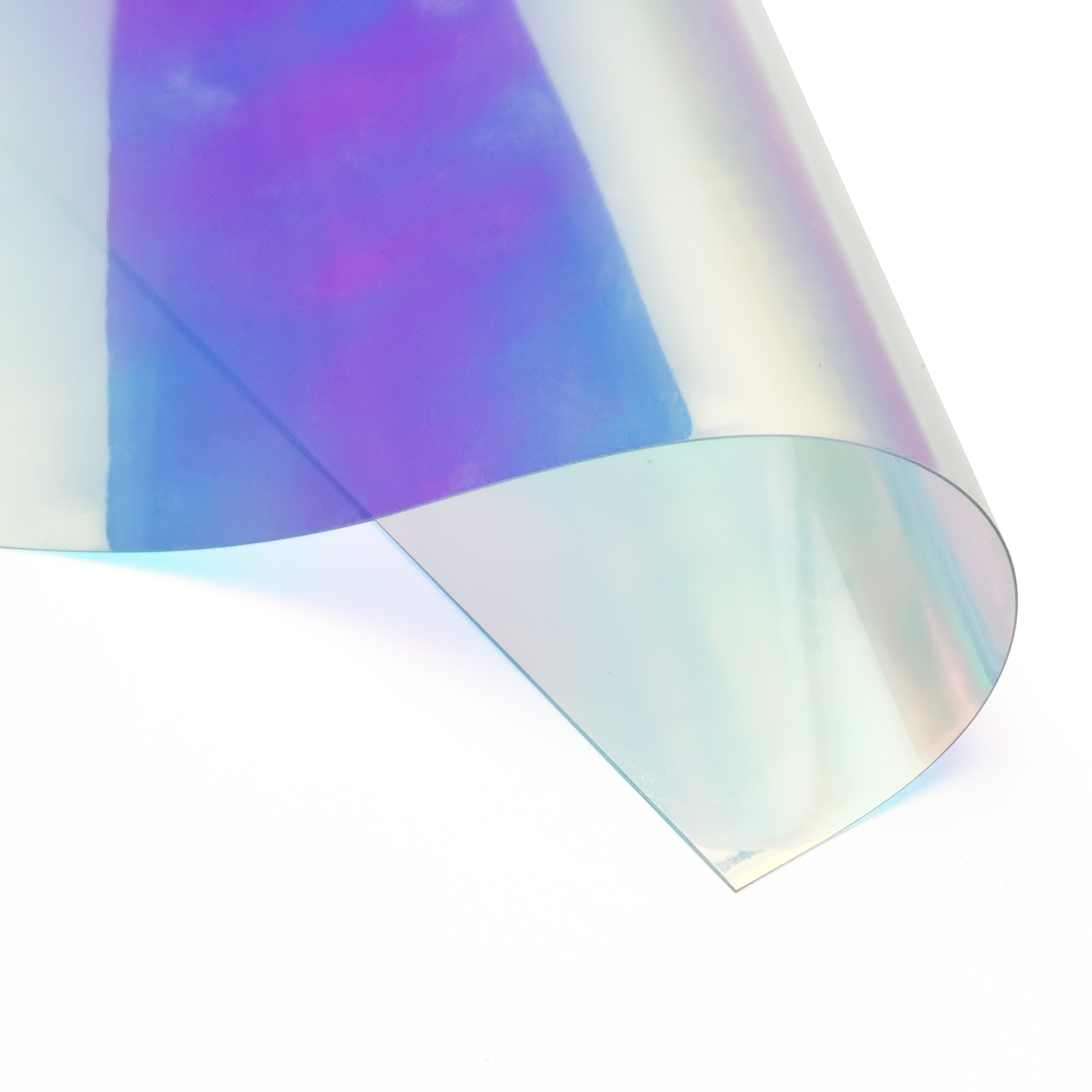 rainbow window tpu film iridescent plastic film 0.5 holographic synthetic film for bag