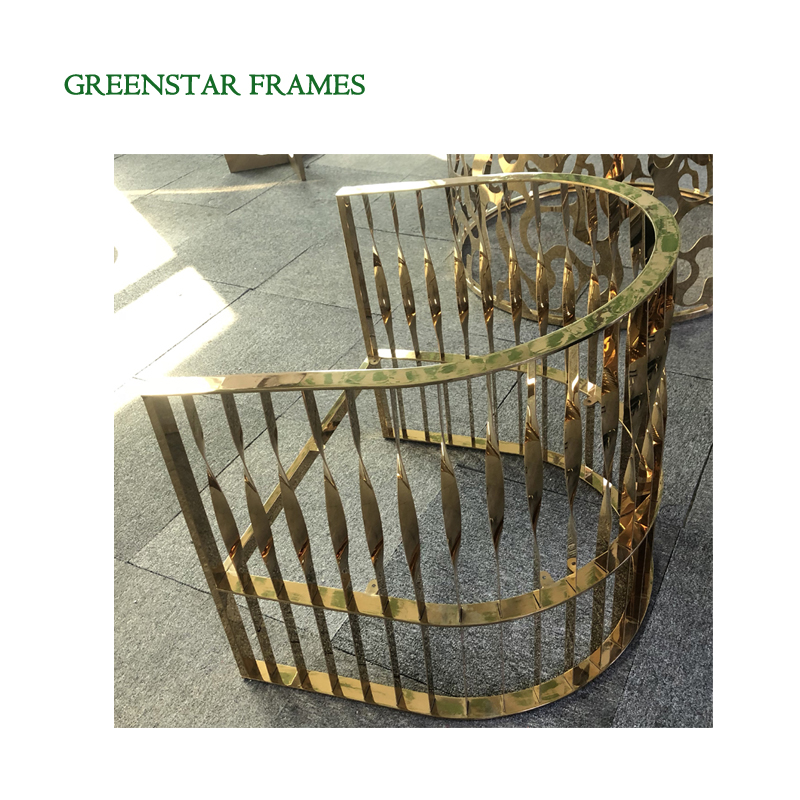 Оборудование Greenstar высокого качества SS304 SS201 рамы из нержавеющей стали для современных диванов и стульев для клиентов ОАЭ